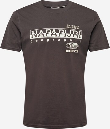 NAPAPIJRI Shirt 'SEB' in Grijs: voorkant