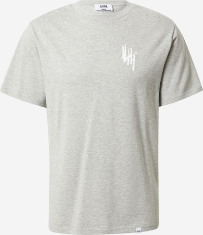 ILHH T-shirt 'Emil' i gråmelerad / vit, Produktvy