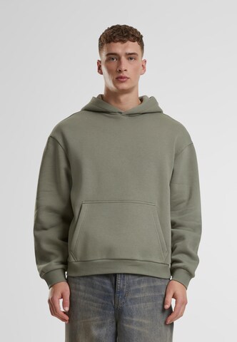 Felpa 'Fluffy' di Urban Classics in verde: frontale
