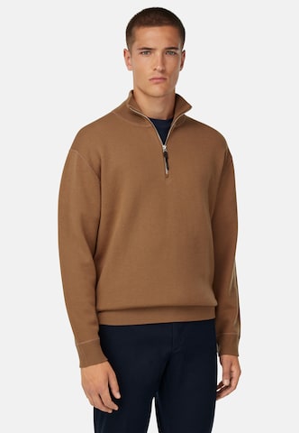 Pull-over Boggi Milano en marron : devant