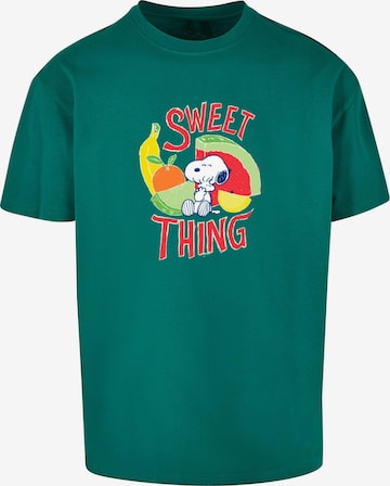 Merchcode Shirt 'Ladies Peanuts - Sweet thing' in Grün: predná strana