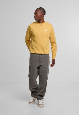 Nike Sportswear Regular fit Sweatshirt 'Club Fleece' in Yellow