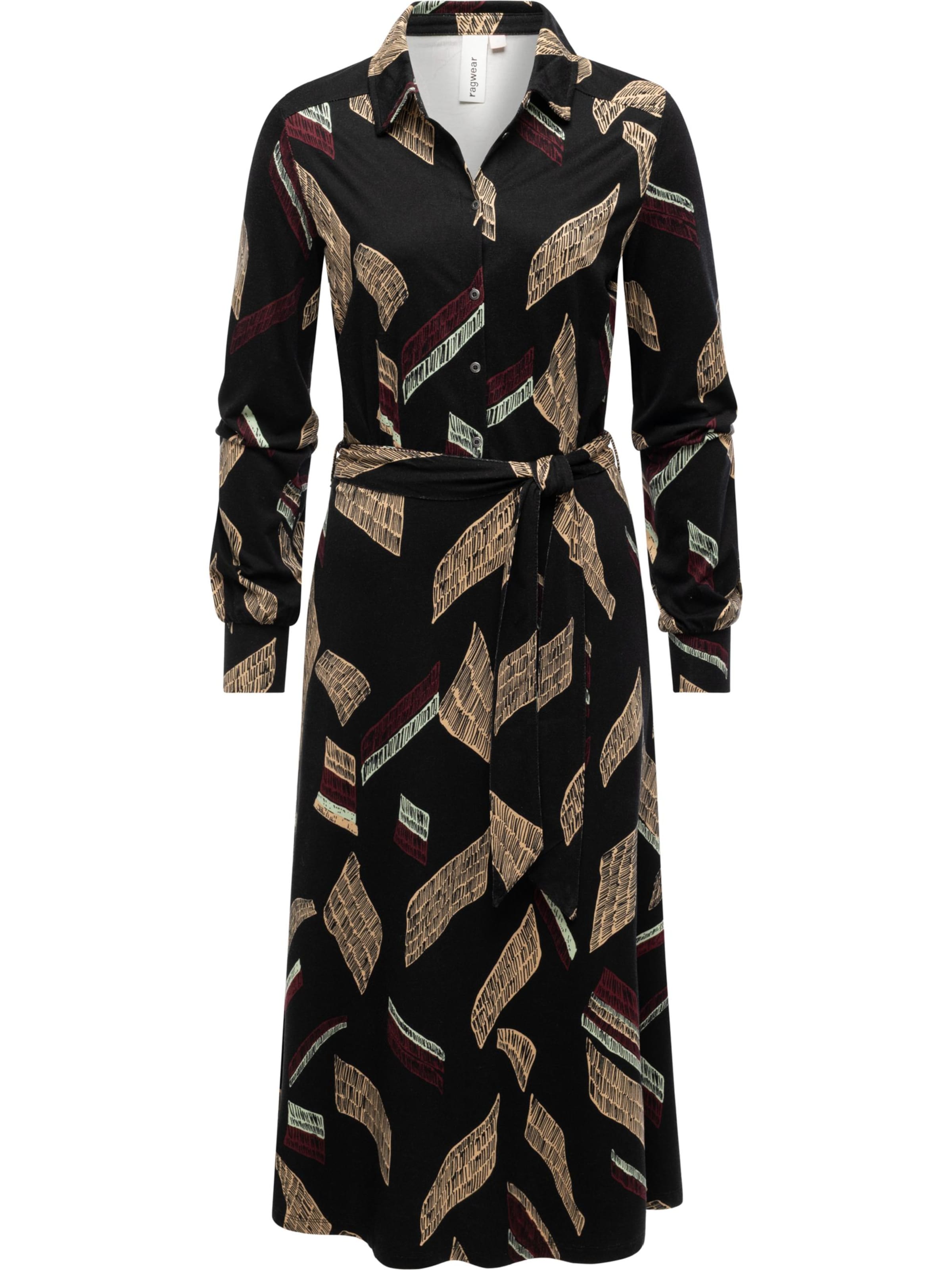 Ragwear Kleid 'Plantee' in Schwarz: Vorderseite