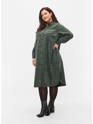 Zizzi Blousejurk 'Katie' in Groen