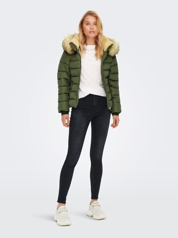 ONLY Winter jacket 'CAMILLA' in Green