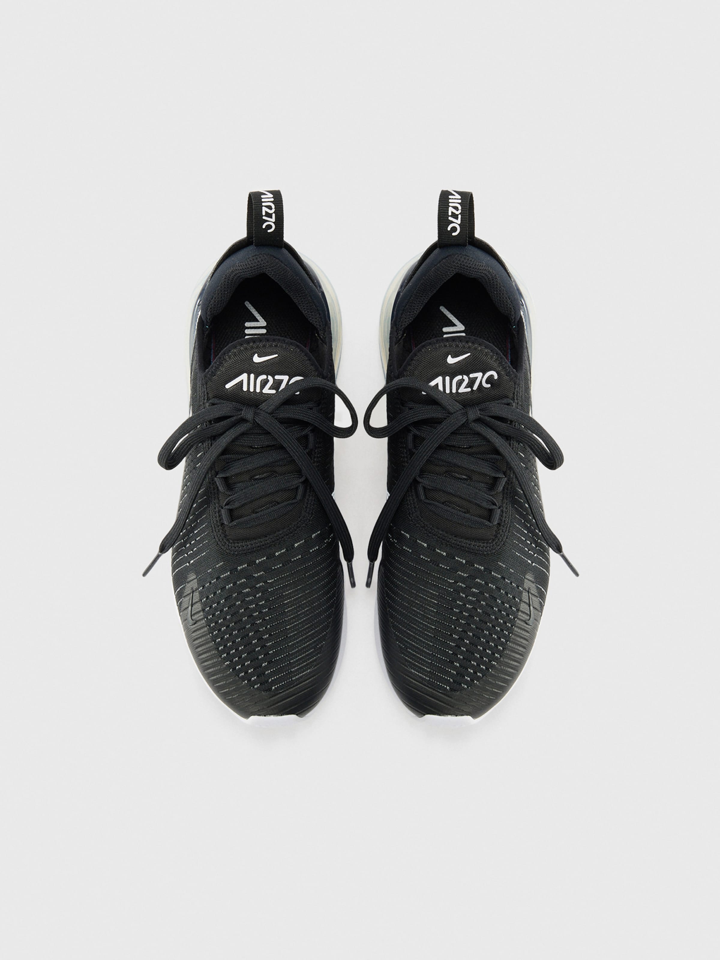 nike air 270 black running shoes