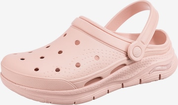 SKECHERS Clogs in Pink: front