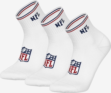 NFL Socks in White: front