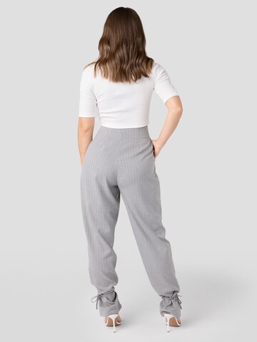 Laurella Loose fit Pleat-front trousers in Grey