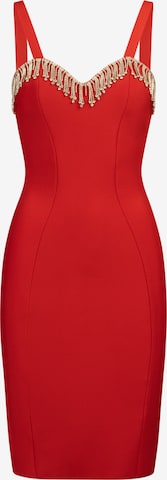 Robe de cocktail Kraimod en rouge : devant