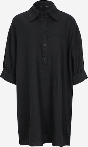 Sisley Shirt Dress in Black: front