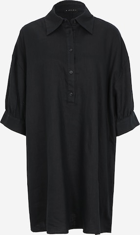 Robe-chemise Sisley en noir : devant