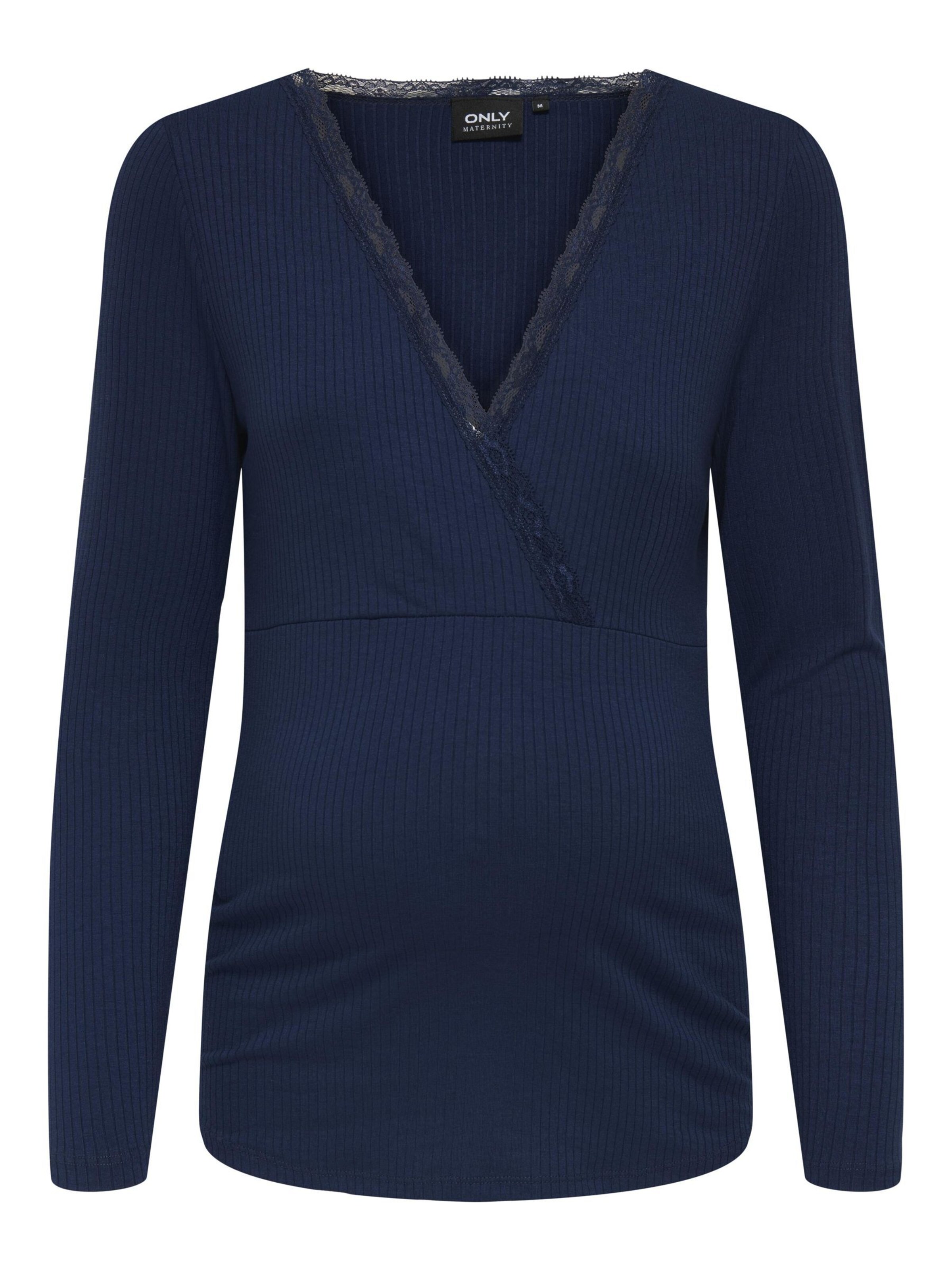 Only Maternity Shirt 'OLMIpass' in Blue