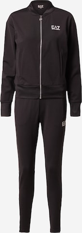 EA7 Emporio Armani - Ropa para correr en negro: frente