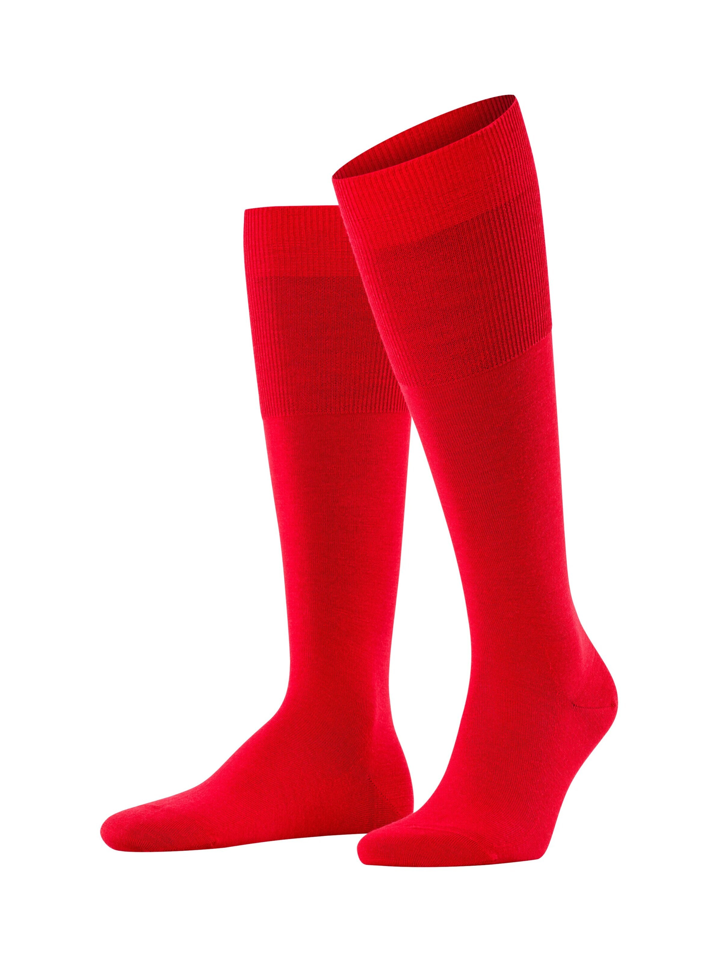 FALKE Knee High Socks 'Airport' in Red: front