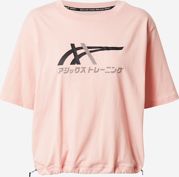 T-shirt fonctionnel 'Tiger' ASICS en rose : devant