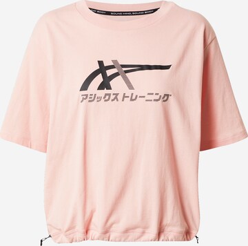 T-shirt fonctionnel 'Tiger' ASICS en rose : devant