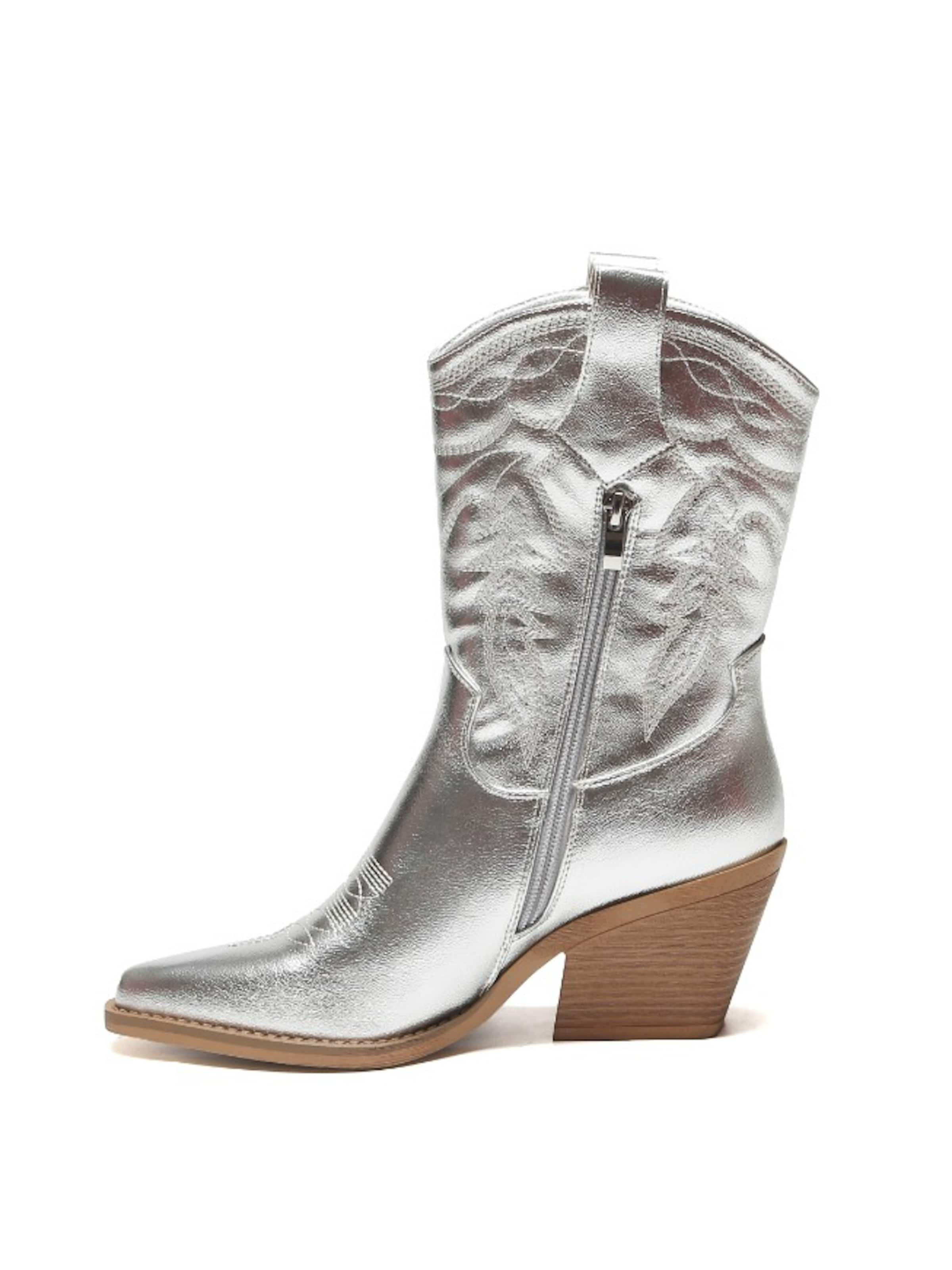 Bottes de cowboy Smile Favorites en argent