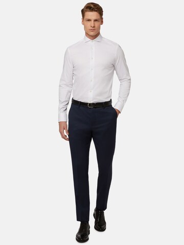 Boggi Milano Slim fit Zakelijk overhemd in Wit