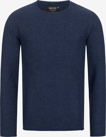 INDICODE JEANS Sweater 'Loakim' in Blue: front