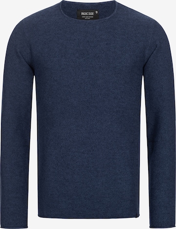 INDICODE JEANS Sweater 'Loakim' in Blue: front