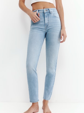 Pull&Bear Skinny Jeans in Blau: Vorderseite