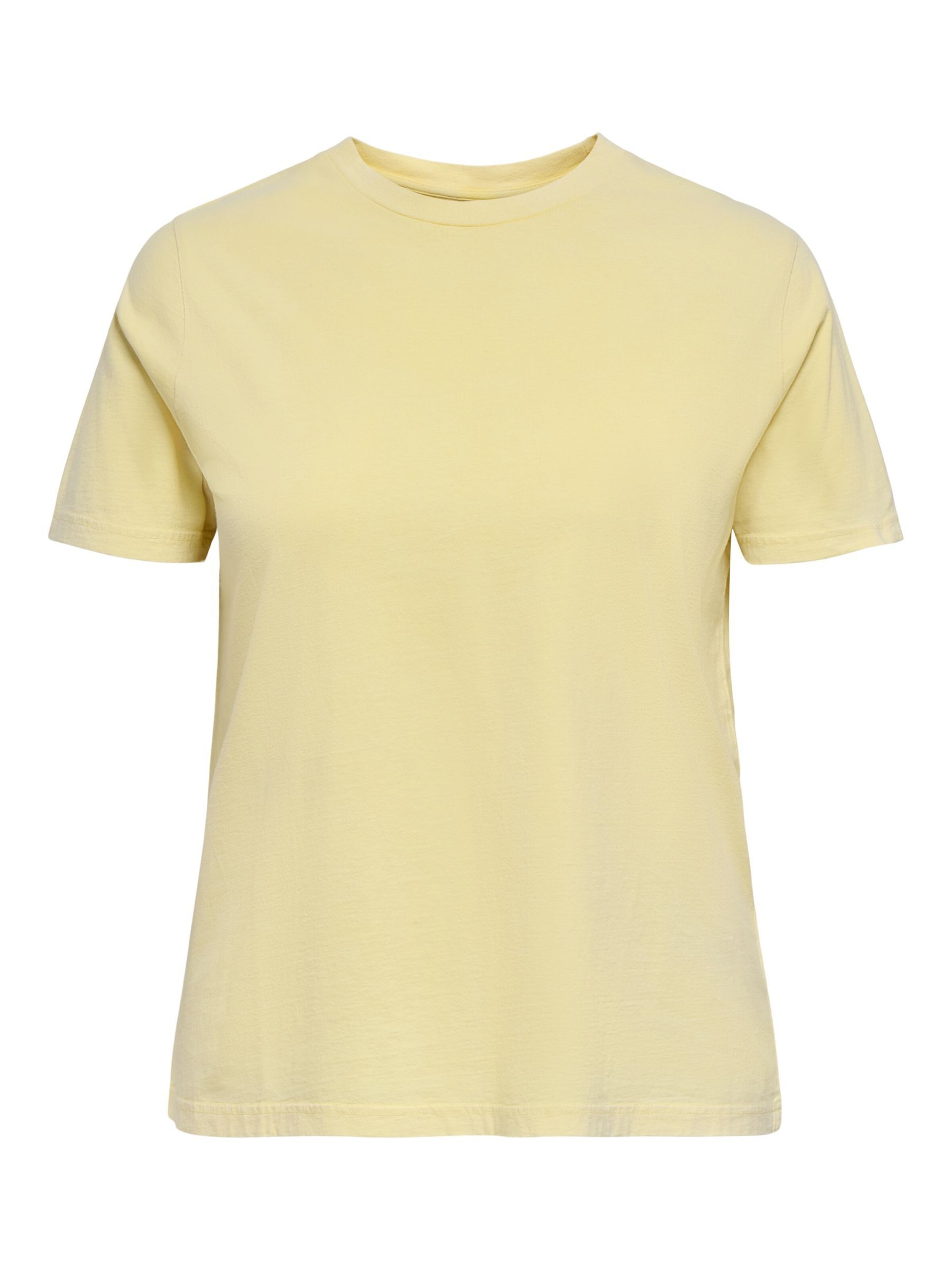 ONLY Carmakoma Shirt in Geel: voorkant