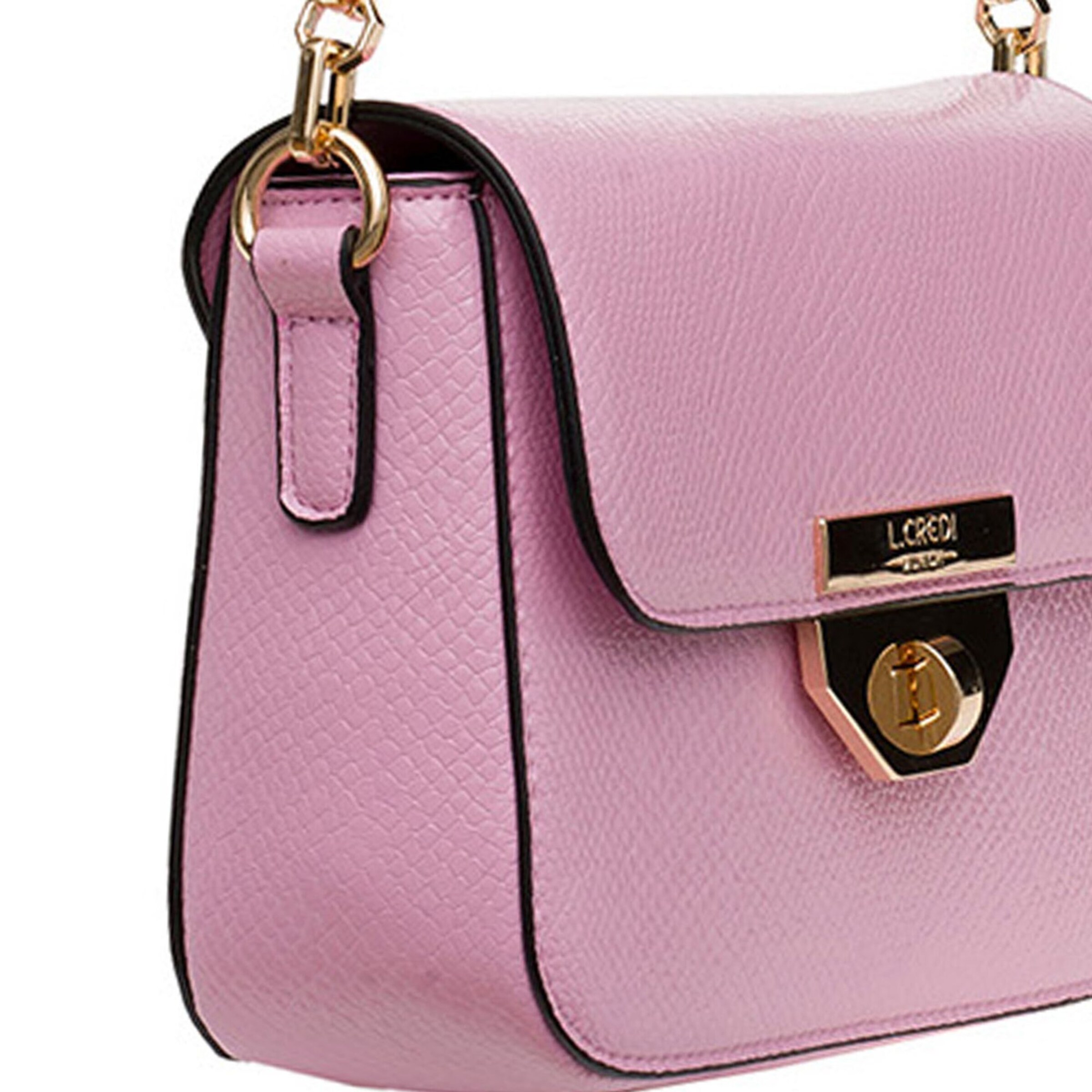 Borsa a tracolla 'Peja' di L.CREDI in rosa