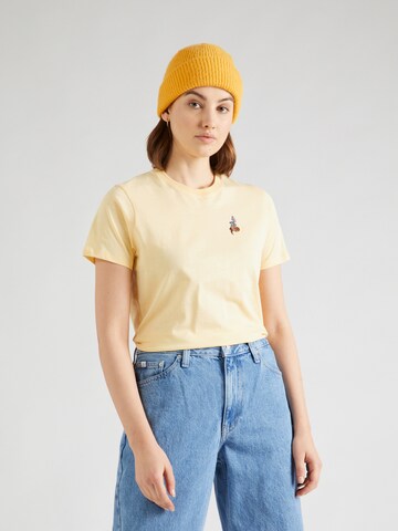 T-shirt 'Snaky' Iriedaily en jaune : devant