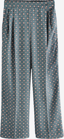 NextWide Leg/ Široke nogavice Hlače s naborima - plava boja: prednji dio