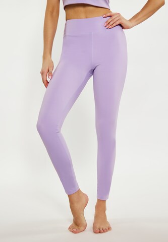 IZIA Skinny Sportbroek in Lila: voorkant