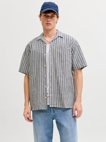 R.D.D. ROYAL DENIM DIVISION - Ajuste confortable Camisa 'Popelin' en gris: frente