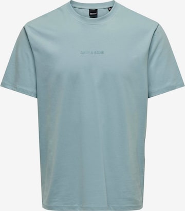 T-Shirt 'LEVI' Only & Sons en bleu : devant