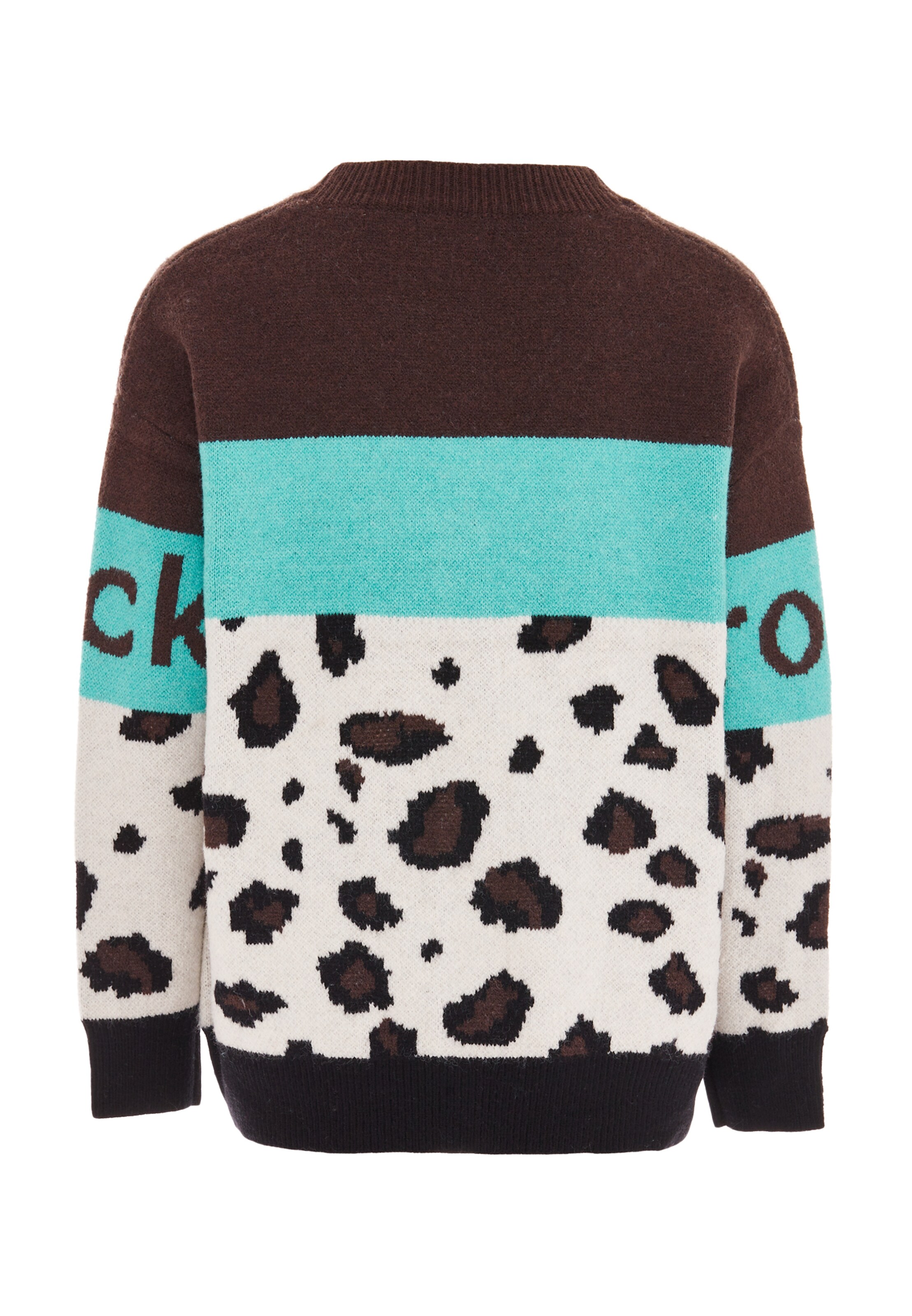 ebeeza - Casaco de malha em mistura de cores