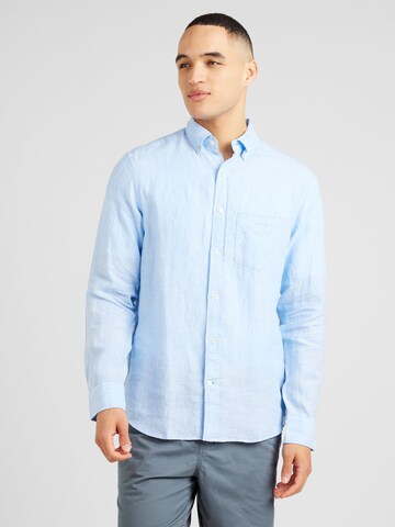 Coupe regular Chemise GANT en bleu : devant