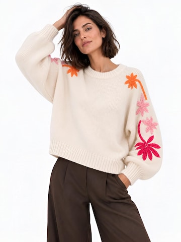 Josephine Label Tröja 'Camisola Flower' i beige