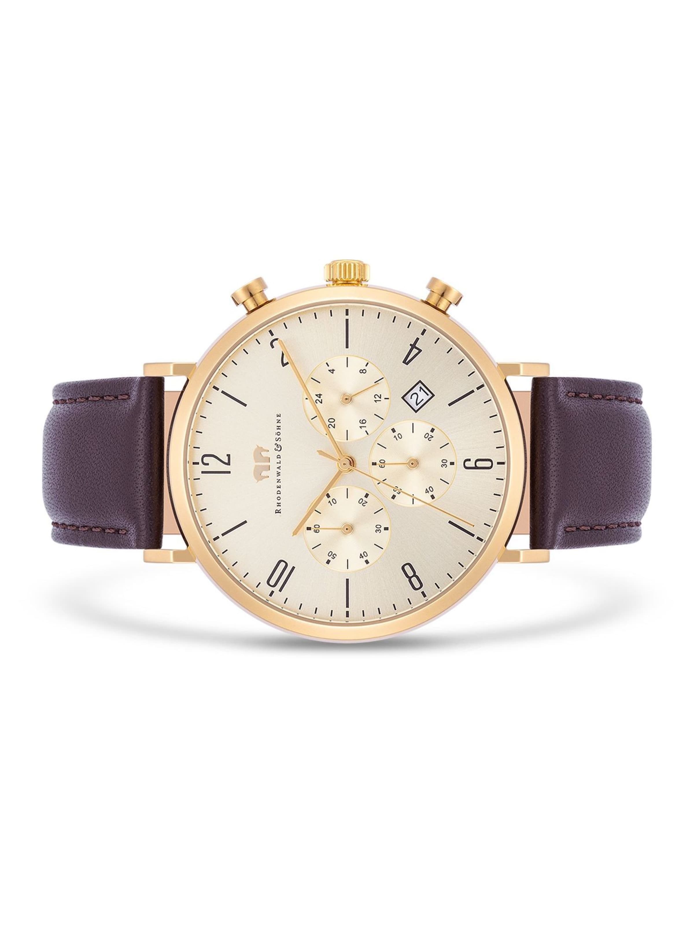 Rhodenwald & Söhne Analoguhr in Braun