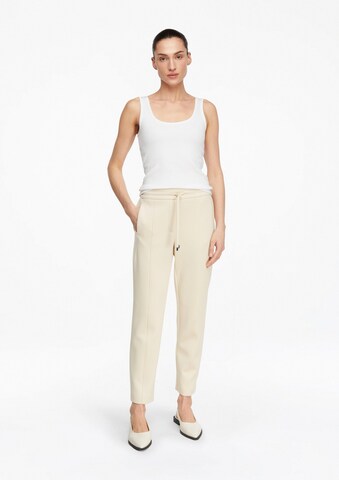 Regular Pantalon COMMA en beige : devant