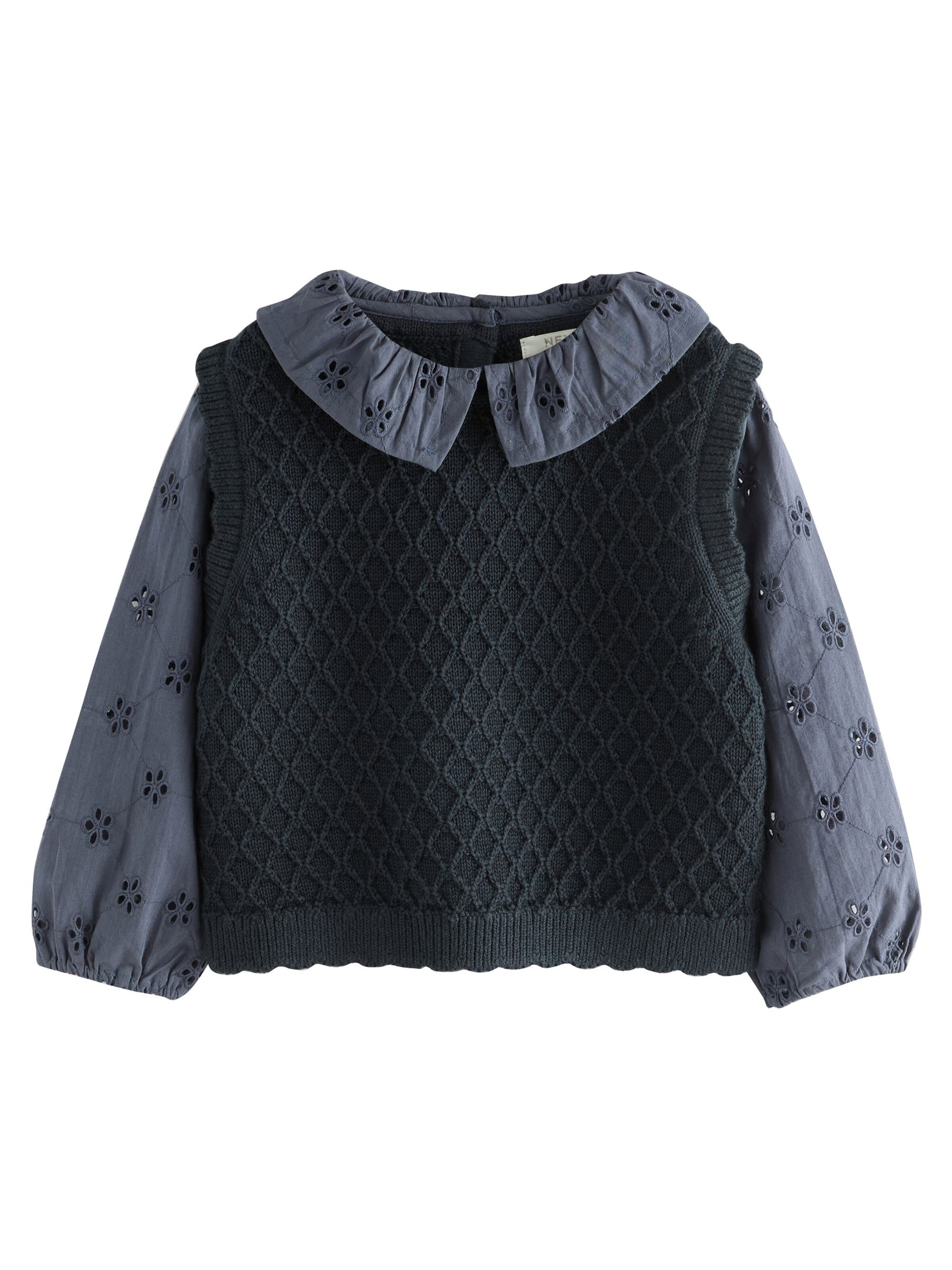 Next Sweter w kolorze niebieski: przód