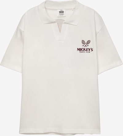 Pull&Bear Majica 'MICKEY' u čokolada / bijela, Pregled proizvoda