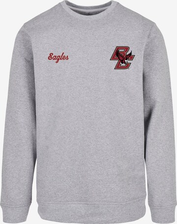 Merchcode Sweatshirt 'Boston College - BC Eagles' in Grijs: voorkant