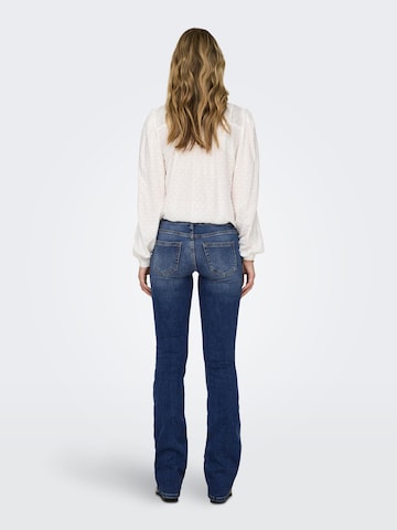 ONLY Flared Jeans 'Blush' in Blau