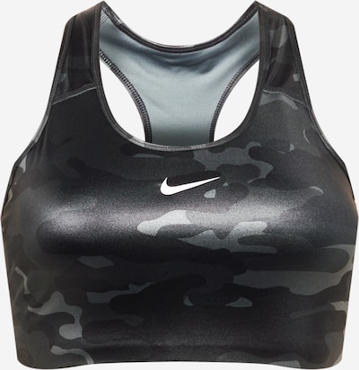 Sutien sport NIKE pe gri bazalt / gri închis / alb, Vizualizare produs