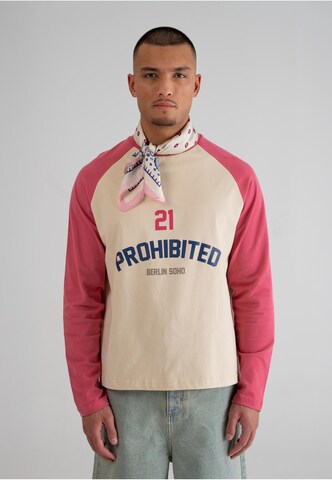 Maglietta di Prohibited in beige: frontale