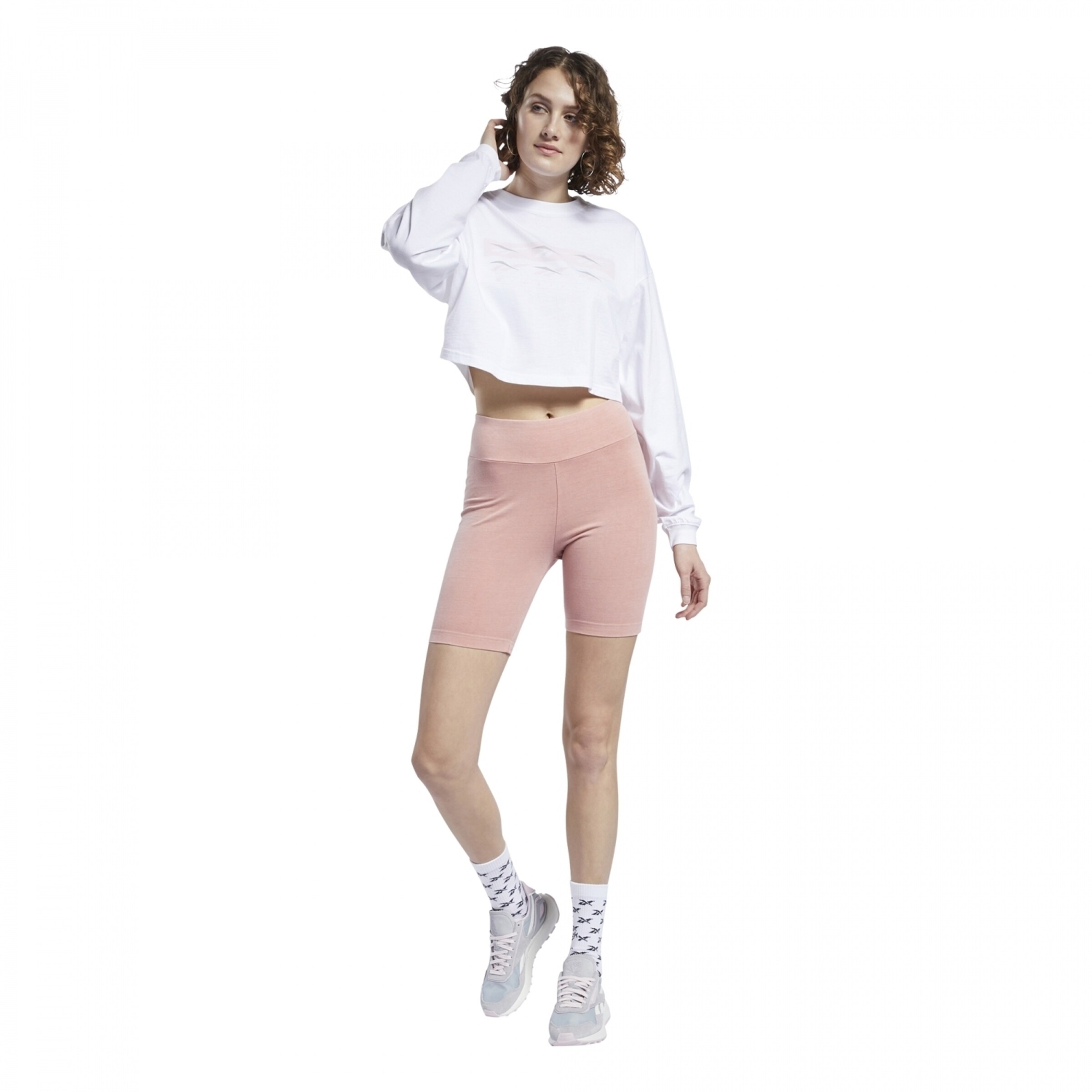 Reebok Skinny Workout Pants 'Classics' in Pink