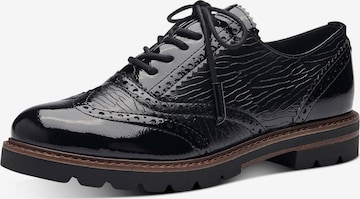 Pantofi cu șireturi de la MARCO TOZZI pe negru: față
