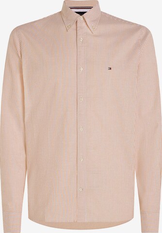 Coupe slim Chemise TOMMY HILFIGER en orange : devant