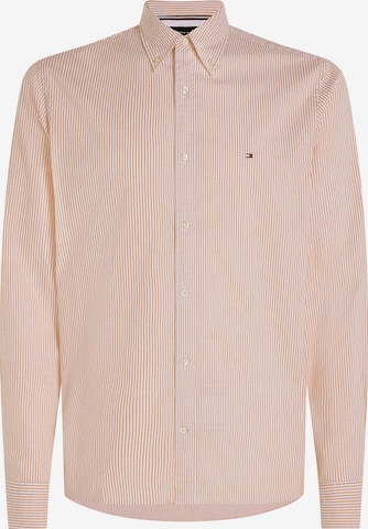 TOMMY HILFIGER Slim fit Button Up Shirt in Orange: front