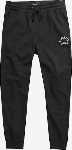 Men Plus Trousers in Black: front