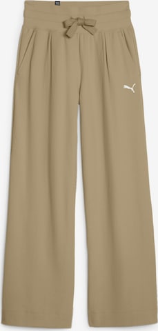 PUMA Workout Pants 'HER' in Beige: front
